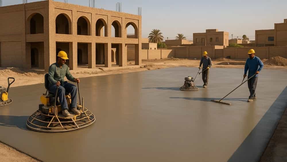اجرای تخصصی کفسازی بتنی در اهواز